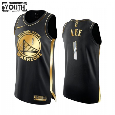 Canotte Bambino Golden State Warriors Damion Lee 1 2020-21 Nero Golden Edition Swingman